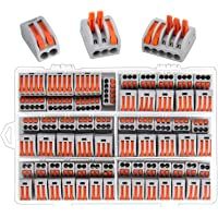 Conectores de bloque de terminal de cable-Preciva 100 Piezas conectores de cable compacto con palanca de empuje con…